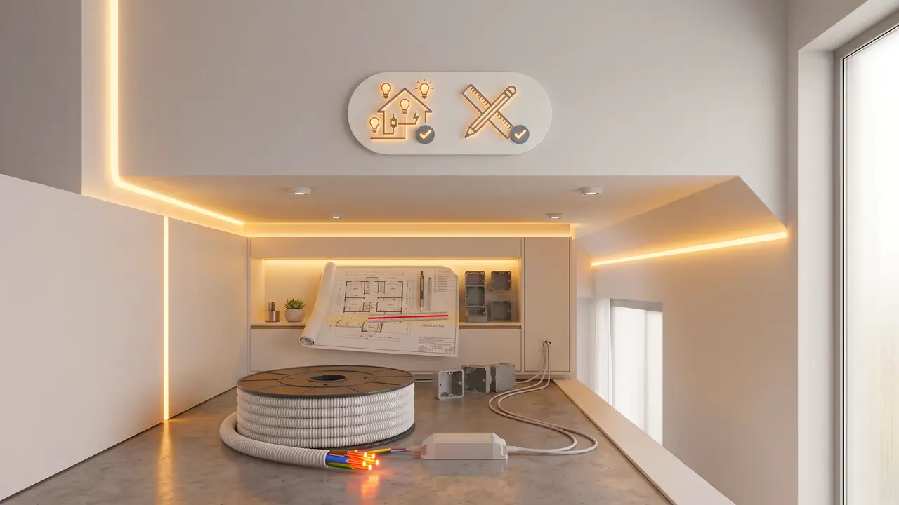Planowanie oświetlenia i instalacji elektrycznej w domu